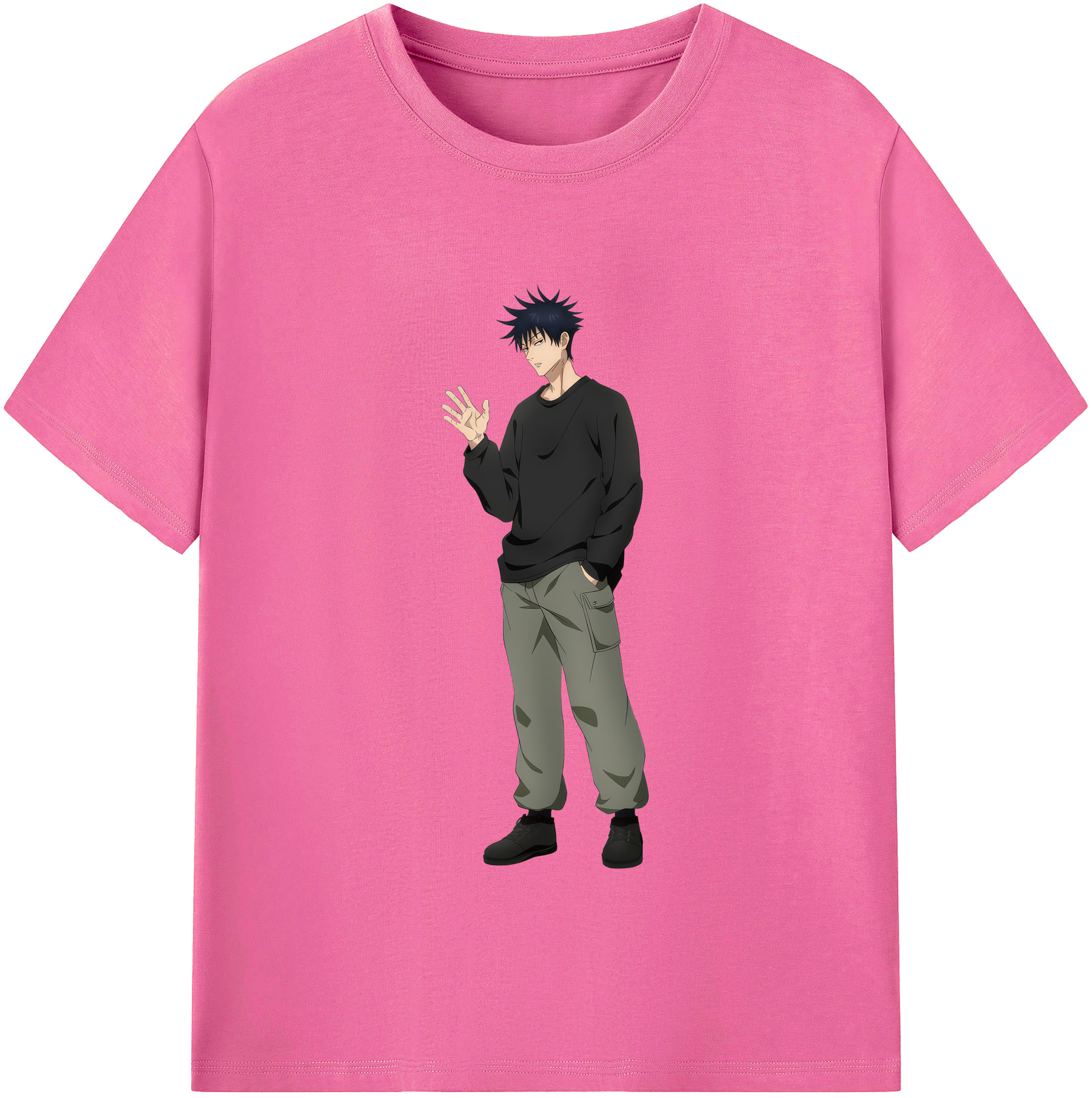 （画像用） 呪術廻戦 Jujutsu Kaisen レディースカジュアルプリントTシャツ（綿100％）